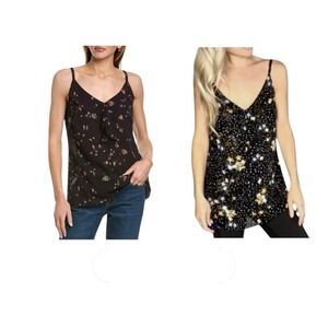 Cabi Top Bundle Women Sz S Black Camisole Tank Whimsigoth Feminine Coquette EUC